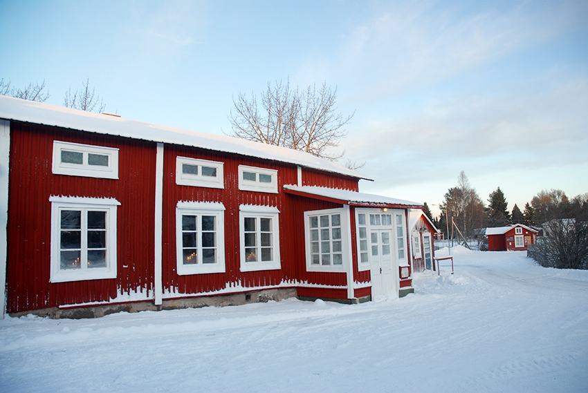 Suède-Luleå-Gammelstad-Maisons