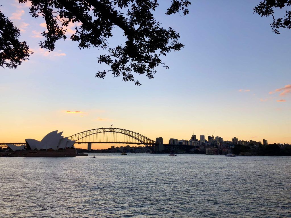 Coucher de soleil - Opéra de Sydney, escapade impromptue lors de mon échange étudiant