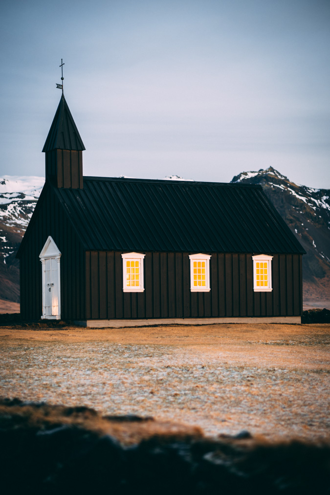 Budir Black Church en Islande