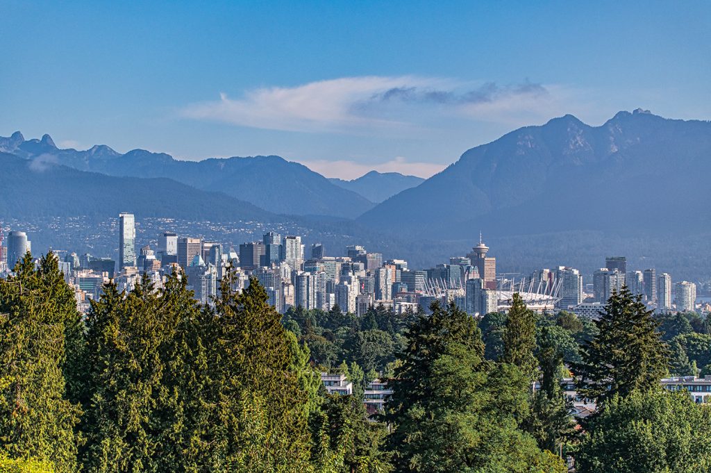 Queen Elizabeth Park, Vancouver - vue panoramique sur la ville