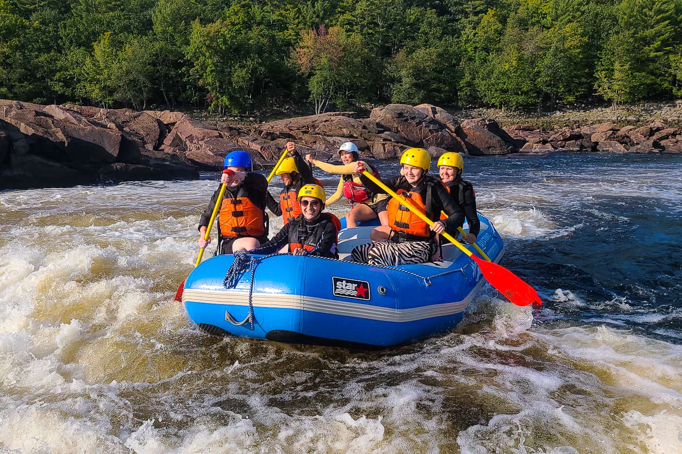 Rafting sur la rivière des Outaouais