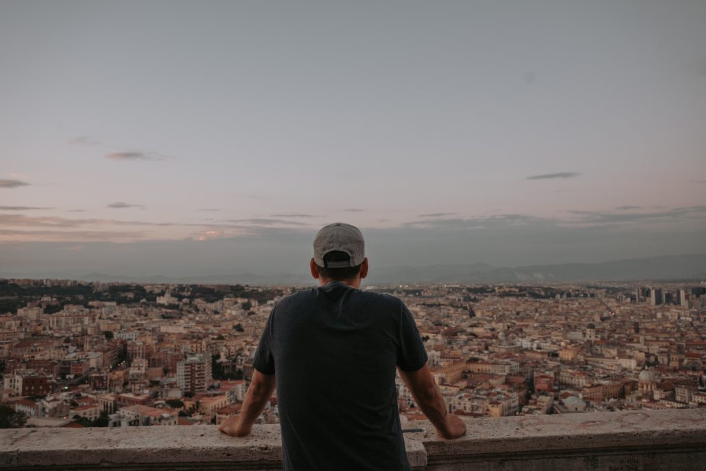 Vue panoramique sur Naples en Italie