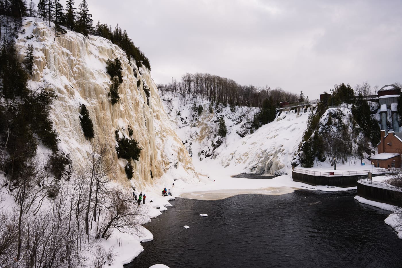 Parc des Chutes de Rivière-du-Loup en hiver