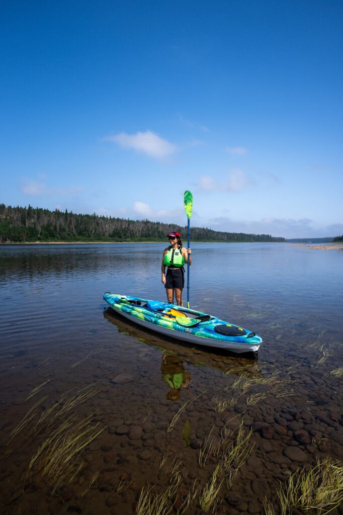 Kayak sur la rivière Moisie