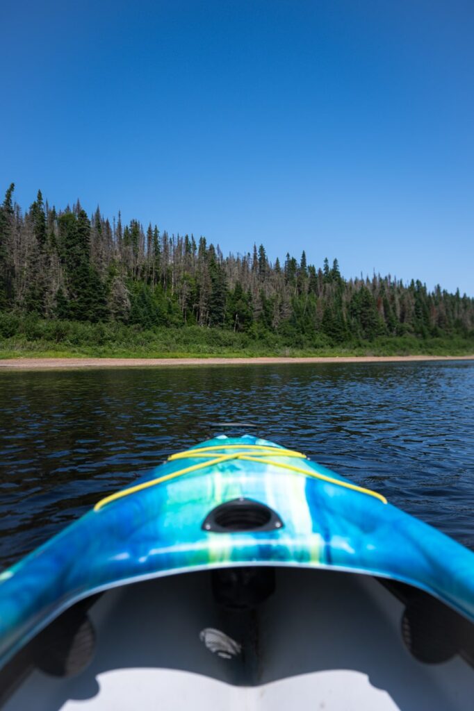 Kayak sur la rivière Moisie