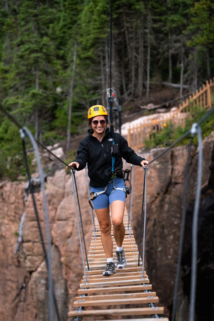 Pont suspendu avec Attitude Nordique