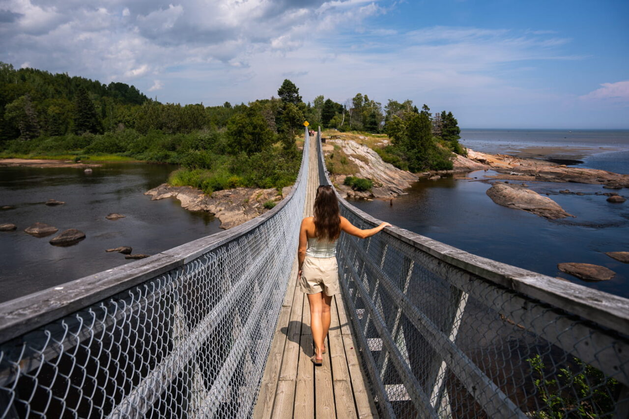 parc de la chute de Sault-au-Mouton à Longue-Rive