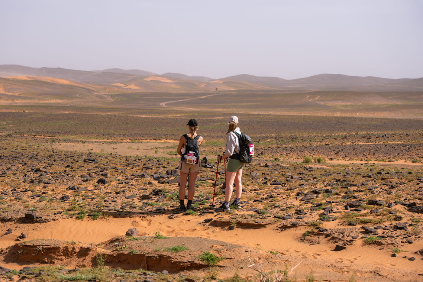 Contemplation dans le désert du Sahara